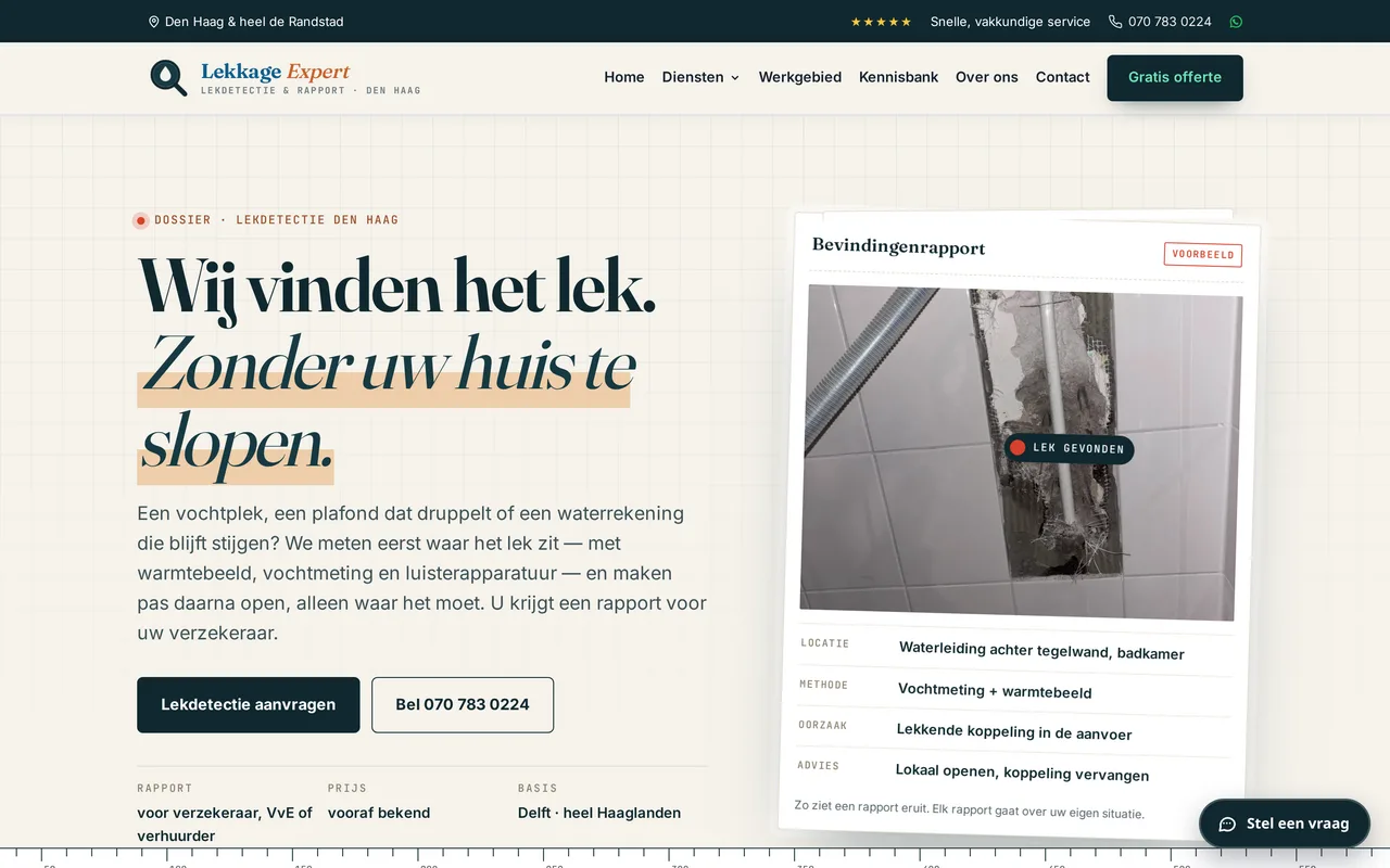 Lekkage Expert Den Haag